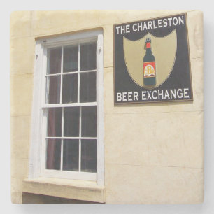 Der Charleston-Bier-Austausch Charleston, Sc Steinuntersetzer