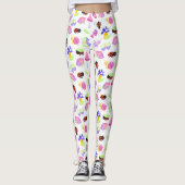 Der Charme der Natur bezaubernd Ladybug-Pilzfeder Leggings (Vorderseite)