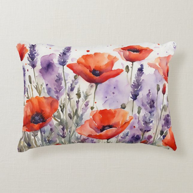 Der Charme der Natur: Pfeffer und Lavendel im Wass Dekokissen (Vorderseite)