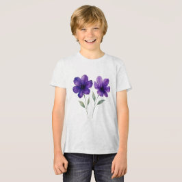Der Charme der violetten Blumen Tri-Blend Shirt