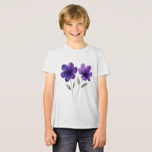 Der Charme der violetten Blumen Tri-Blend Shirt