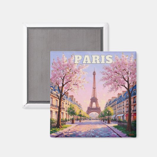 Der Charme von Paris: Gefangen in einem Magnet (Vorderseite/Rückseite)