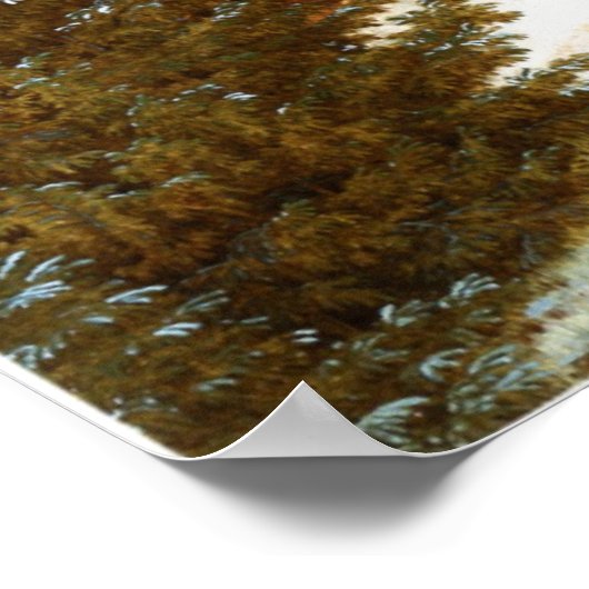 Der Chasseur im Walde Poster (Ecke)