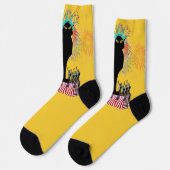 Der Chat Noir Independence Day Socken (Linkes Detail)