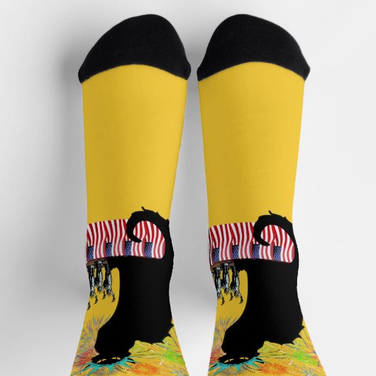 Der Chat Noir Independence Day Socken (Oben)