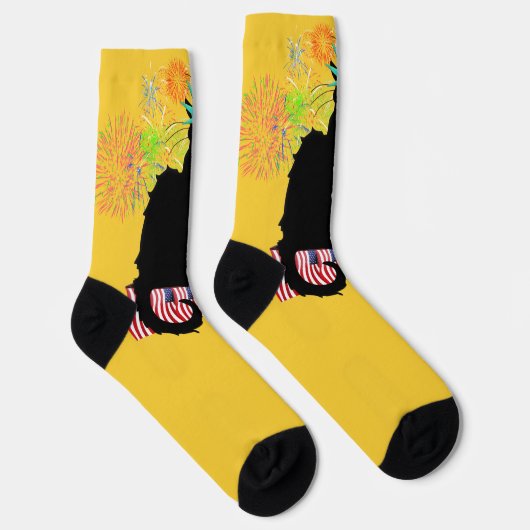 Der Chat Noir Independence Day Socken (Rechts)