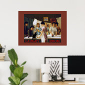 Der Chat Noir-Wäscheservice Poster (Heimbüro)