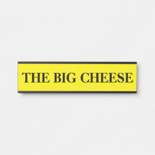 Der Chef Big Cheese Hängeschild Namensschild