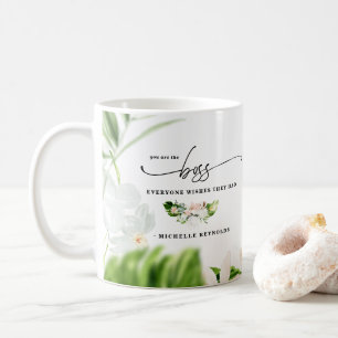 Der Chef, den sich jeder wünscht   Monogramm Kaffeetasse