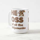 Der Chef der ganzer Chipmunks-lustigen Tasse (Vorderseite Links)