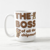 Der Chef der ganzer Chipmunks-lustigen Tasse (Links)