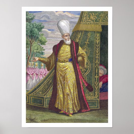 Der Chef der Janissary vom 'Recueil d'estampes' Poster (Vorne)