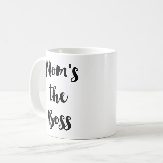 Der Chef der Mama - Chef-Dame Coffee Tea Mug Kaffeetasse (Vorderseite Links)