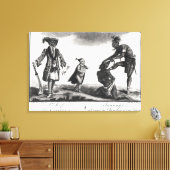 Der Chef der Wilden skaliert seinen Feind Leinwanddruck (Insitu (Wohnzimmer))