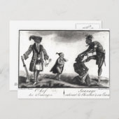 Der Chef der Wilden skaliert seinen Feind Postkarte (Vorne/Hinten)