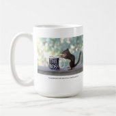 "Der Chef-" Eichhörnchen Kaffeetasse (Links)