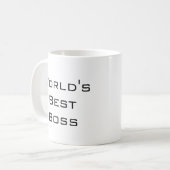 Der Chef-Geschenk-Tasse der Welt beste Kaffeetasse (Vorderseite Links)