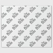 Der Chef Geschenkpapier (Flach)