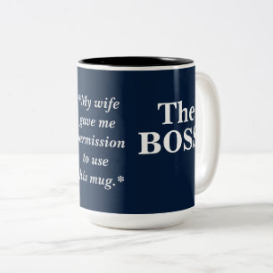Der Chef Humor Zweifarbige Tasse