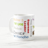 Der "Chef " Kaffeetasse (Vorderseite Links)