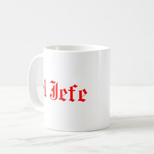 Der Chef Kaffeetasse (Vorderseite Links)