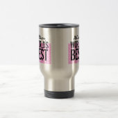 Der Chef-Rosa-Schwarz-Schmutz der Welt bester, der Reisebecher (Mittel)