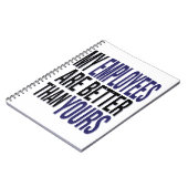 Der Chef-Tag lustig verbessern meine Angestellten Notizblock (Linke Seite)