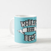 Der Chef-Typografie-Text-Tasse der Welt beste Kaffeetasse (Vorderseite Links)