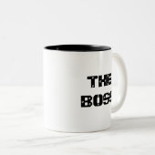 DER CHEF ZWEIFARBIGE TASSE (VorderseiteRechts)