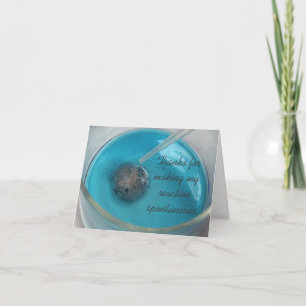 Der Chemiker danken Ihnen zu kardieren (V. II) Dankeskarte