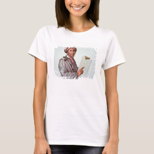 Der Cherokee Gelehrte, Sequoyah (1776-1843) (Farbe T-Shirt