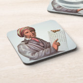 Der Cherokee Gelehrte, Sequoyah (1776-1843) (Farbe Untersetzer (Linke Seite)
