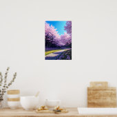 Der Cherry-Blossom-Pfad Poster (Küche)