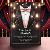 Der Chic Anzug Award Men Adult Tuxedo 18. Geburtst Einladung