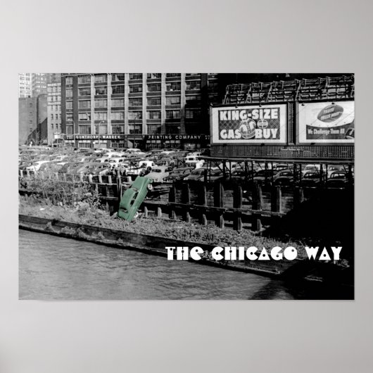 DER CHICAGO-WEG VERSCHWINDET DAS FARBSTOFFANTIK. POSTER (Vorne)