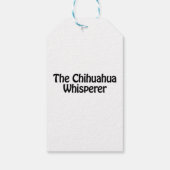 der Chihuahua-Flüsterling Geschenkanhänger (Rückseite)
