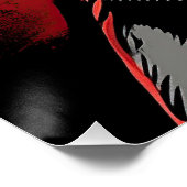 Der Chihuahua Hund, rot und schwarz 005 - Ulises D Poster (Ecke)