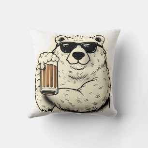 Der chillige Eisbär Kissen