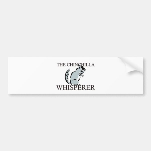 Der ChinchillaWhisperer Autoaufkleber (Vorne)
