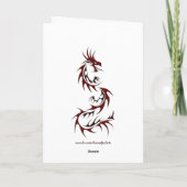 Der chinesische Drache " HappyNewYear"! Karten (Rückseite)