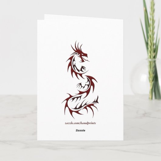 Der chinesische Drache " HappyNewYear"! Karten (Rückseite)