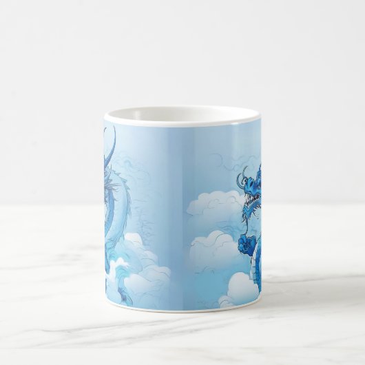 Der chinesische Drache in der Wolke Kaffeetasse (Mittel)