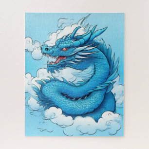 Der chinesische Drache in der Wolke Puzzle