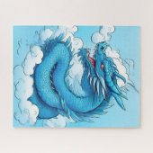 Der chinesische Drache in der Wolke Puzzle (Horizontal)