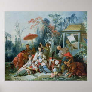 Der chinesische Garten, c.1742 Poster