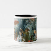 Der chinesische Garten, c.1742 Zweifarbige Tasse (Mittel)