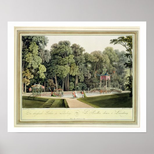 Der chinesische Pavillon im Laxengarten, Vie Poster (Vorne)