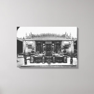 Der chinesische Pavillon Leinwanddruck