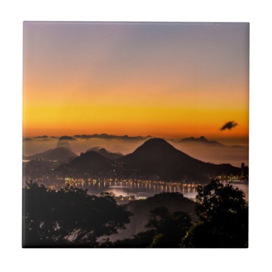 Der chinesische Pavillon, Rio de Janeiro, Fliese (Vorderseite)