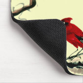 Der chinesische Vogel im Herbst Mousepad (Ecke)